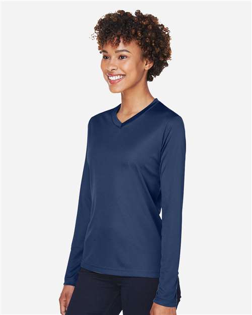 Sport Dark Navy Women's Zone Performance Long Sleeve T-Shirt - TT11WL