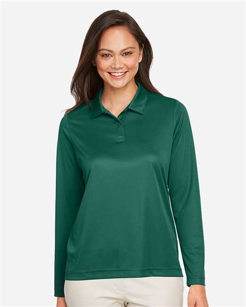 Sport Forest Women's Zone Performance Long Sleeve Polo - TT51LW