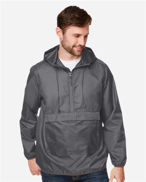 Sport Graphite Unisex Zone Protect Packable Anorak Jacket - TT77