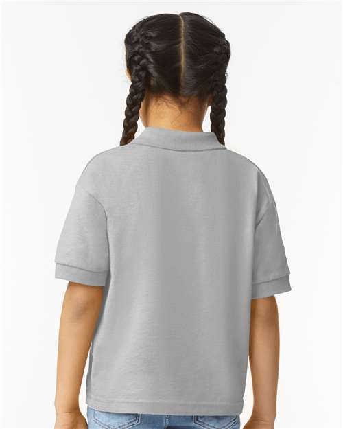 Sport Grey DryBlend® Youth Jersey Polo - 8800B
