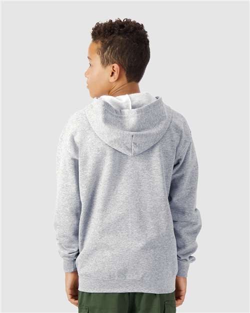 Sport Grey Heavy Blend™ Youth Full-Zip Hooded Sweatshirt - 18600B