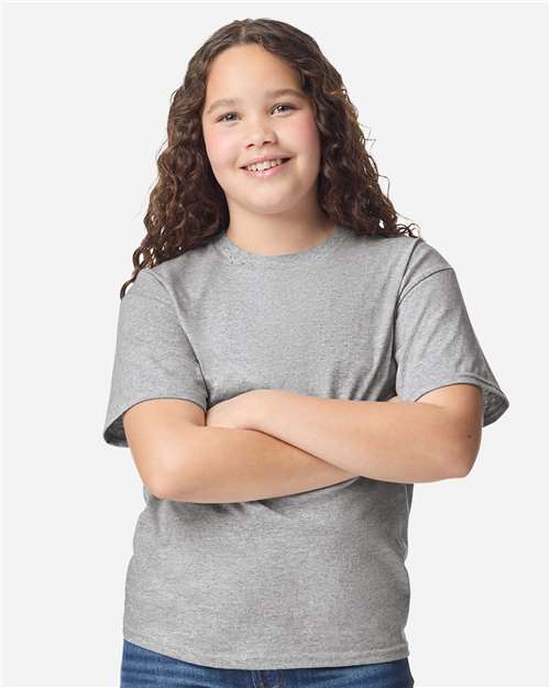 Sport Grey Light Cotton Youth T-Shirt - 3000B