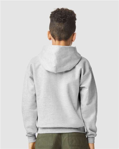 Sport Grey Softstyle® Youth Midweight Hooded Sweatshirt - SF500B