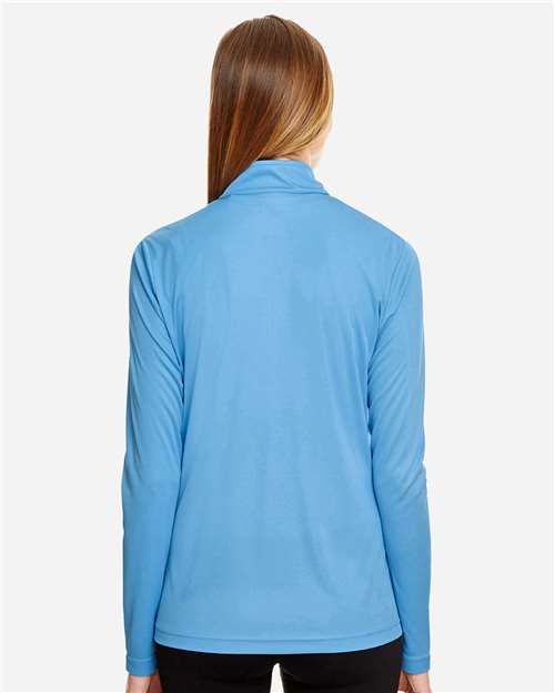 Sport Light Blue Women's Zone Performance Quarter-Zip Pullover - TT31W