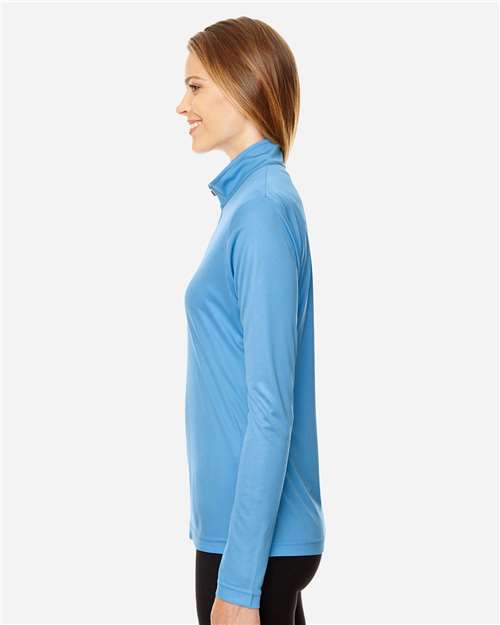 Sport Light Blue Women's Zone Performance Quarter-Zip Pullover - TT31W