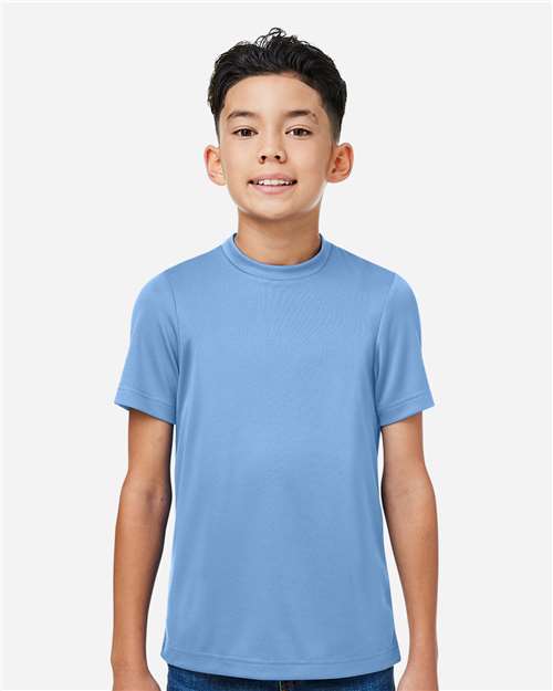 Sport Light Blue Youth Zone Performance Mesh T-Shirt - TT15Y