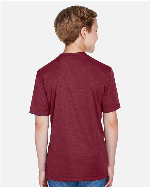 Sport Maroon Heather Youth Sonic Heather Performance T-Shirt - TT11HY