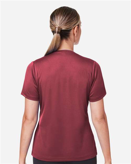 Sport Maroon Women's Zone Performance Mesh T-Shirt - TT15W