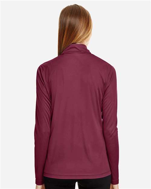 Sport Maroon Women's Zone Performance Quarter-Zip Pullover - TT31W