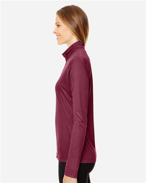 Sport Maroon Women's Zone Performance Quarter-Zip Pullover - TT31W