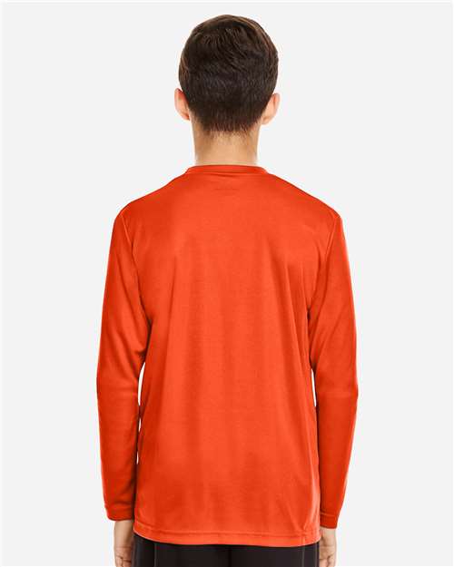 Sport Orange Youth Zone Performance Long Sleeve T-Shirt - TT11YL