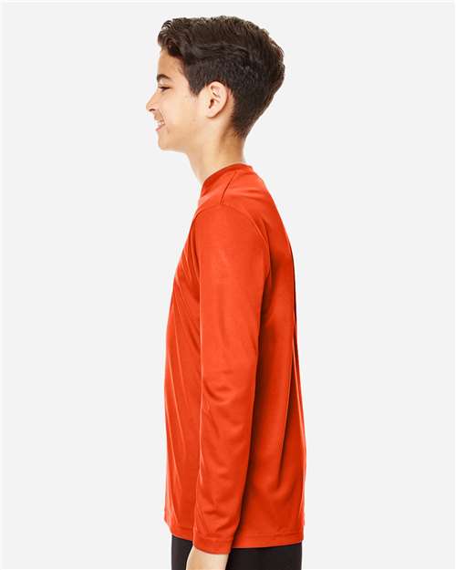 Sport Orange Youth Zone Performance Long Sleeve T-Shirt - TT11YL