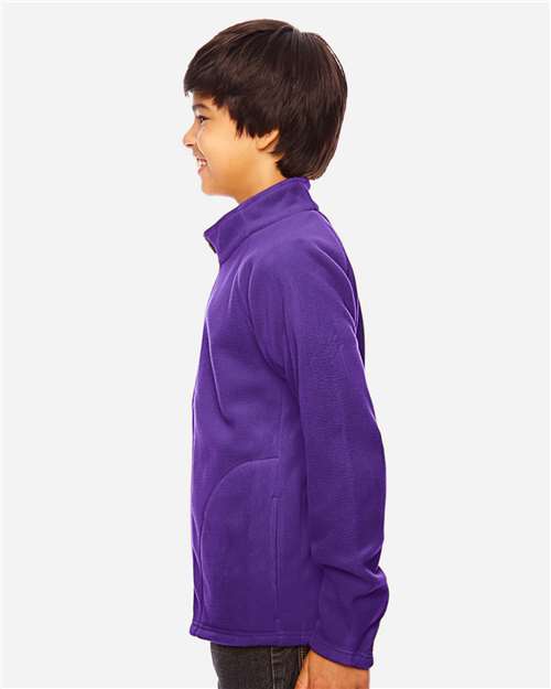 Sport Purple Youth Campus Microfleece Jacket - TT90Y