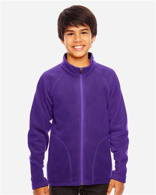 Sport Purple Youth Campus Microfleece Jacket - TT90Y