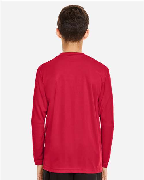 Sport Red Youth Zone Performance Long Sleeve T-Shirt - TT11YL