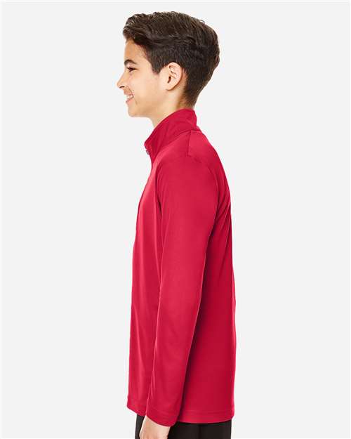 Sport Red Youth Zone Performance Quarter-Zip Pullover - TT31Y