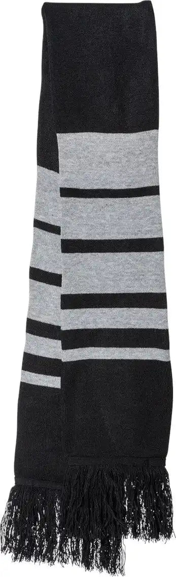 Sportsman Sp07 Soccer Scarf - Black Heather Grey - Black/ / Osfa
