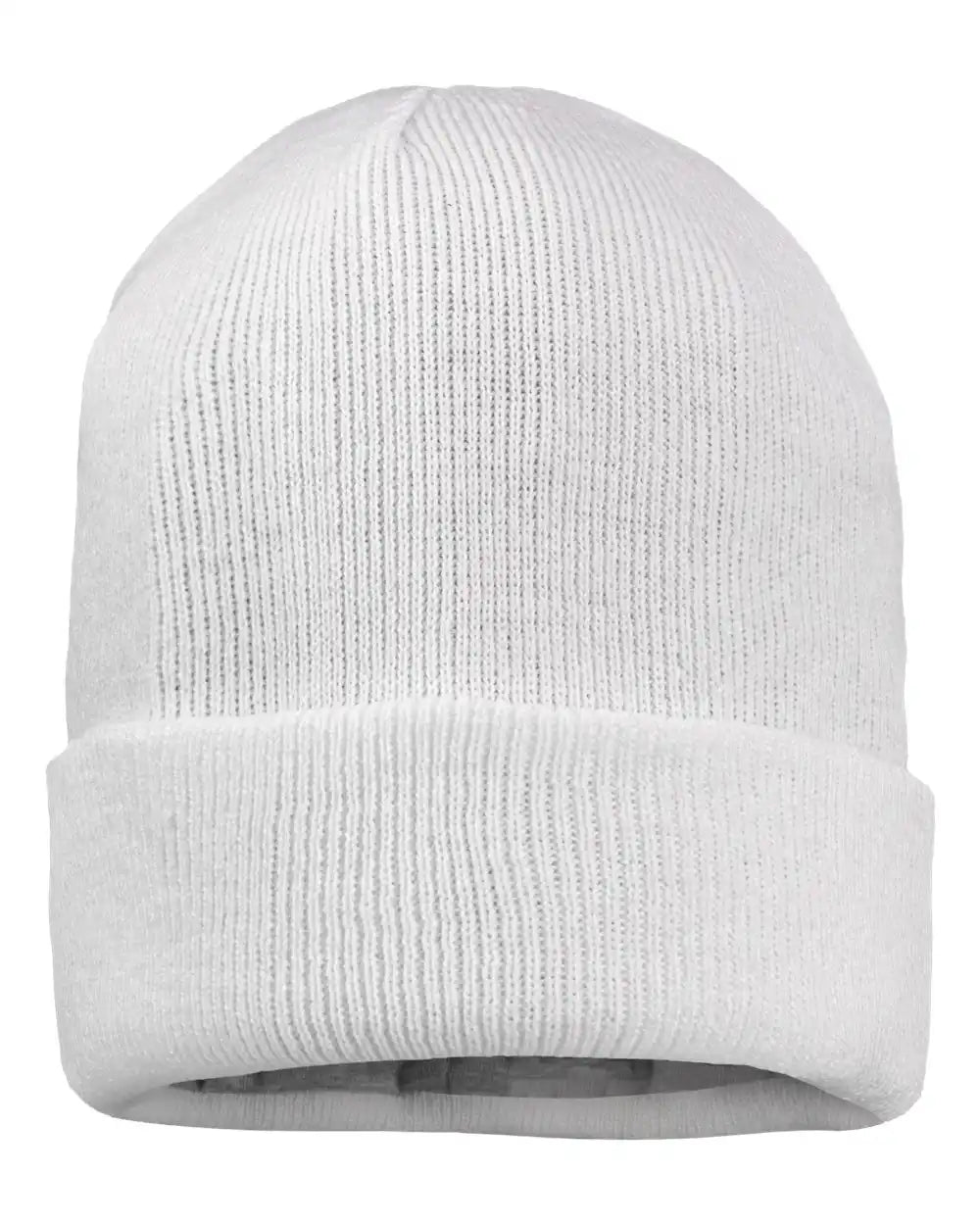 Sportsman Sp12jl 12’’ Jersey Lined Cuffed Beanie - White - Osfa
