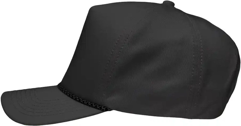 Sportsman Sp1300 Five-panel Rope Heritage Fit Cap - Charcoal - Adjustable