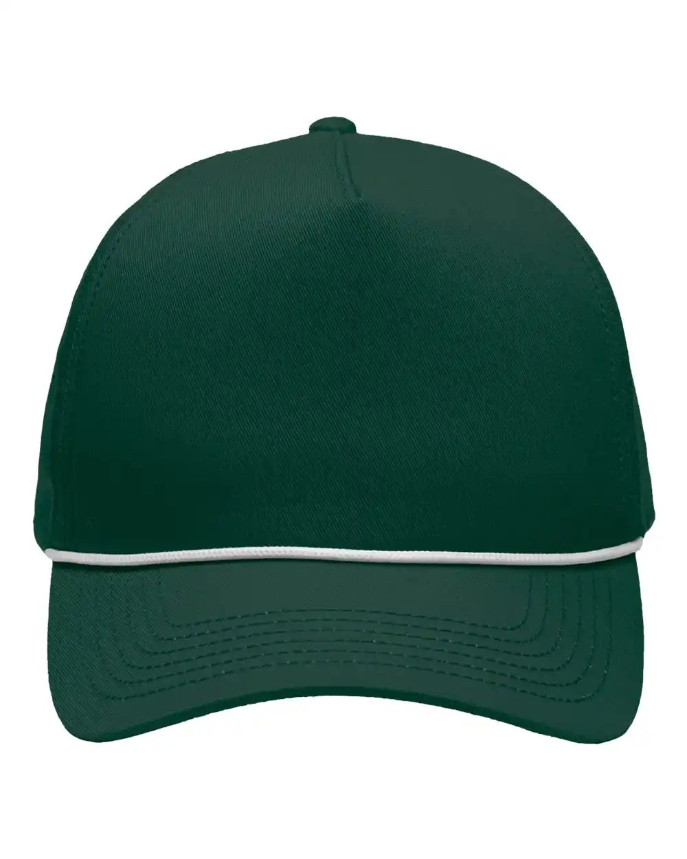 Sportsman Sp1300 Five-panel Rope Heritage Fit Cap - Forest Green - Adjustable