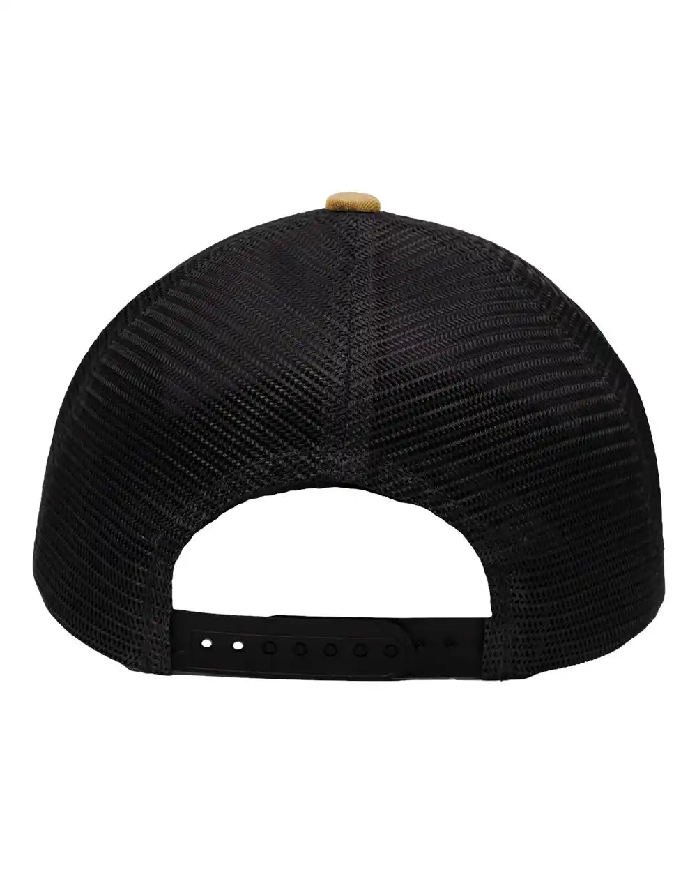 Sportsman Sp1450 Traditional Lo-pro Mesh Back Trucker Fit Cap - Chino Vegas Gold Black - Gold/ / Adjustable