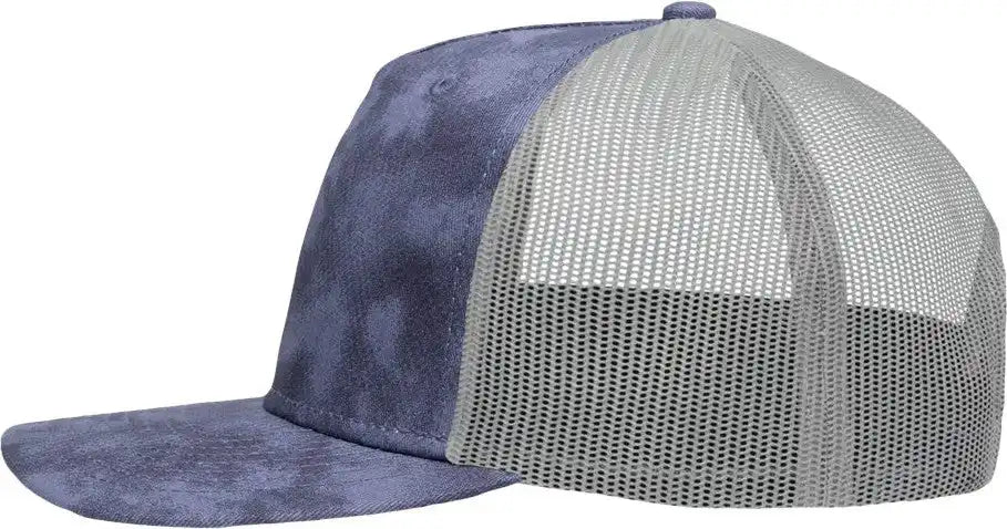 Sportsman Sp1550 Modern Five-panel Trucker Fit Cap - Old Wash Navy Grey - Navy/ / Adjustable