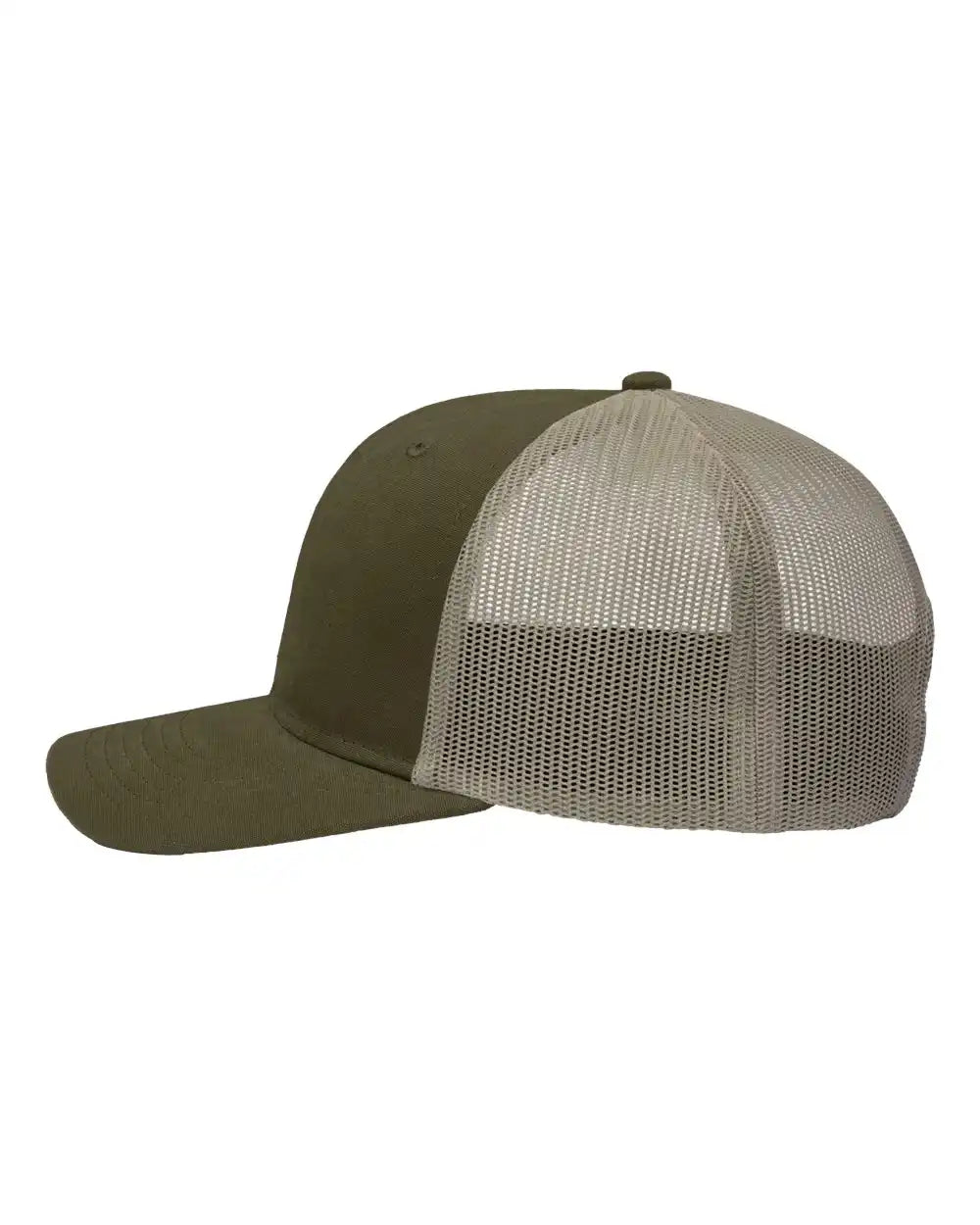 Sportsman Sp1650 Modern Six-panel Trucker Fit Cap - Dark Olive Green Khaki - Green/ / Adjustable