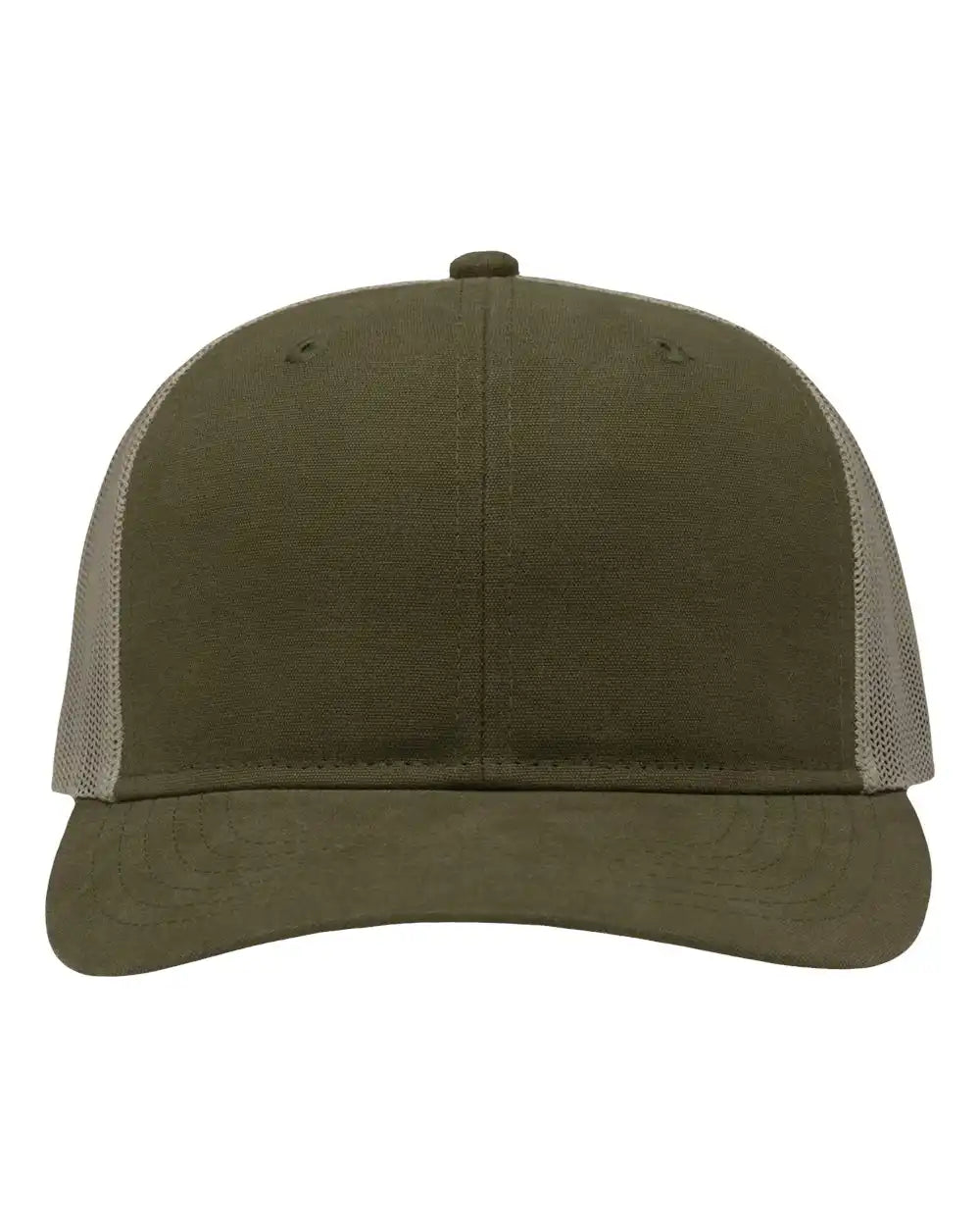 Sportsman Sp1650 Modern Six-panel Trucker Fit Cap - Dark Olive Green Khaki - Green/ / Adjustable