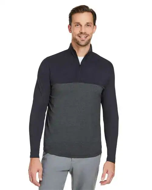 Spyder S18024 Spyre Flex Colorblock Quarter-zip Pullover - Black Frost