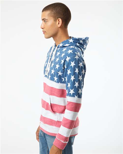 Stars & Stripes Triblend Triblend Fleece Hooded Sweatshirt - 8871