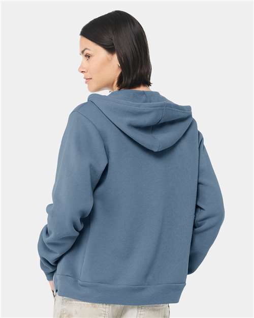 Steel Blue Sponge Fleece Full-Zip Hoodie - 3739