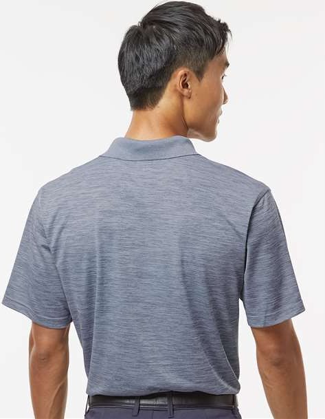 Steel Grey Heather Dakota Striated Heather Polo - 130