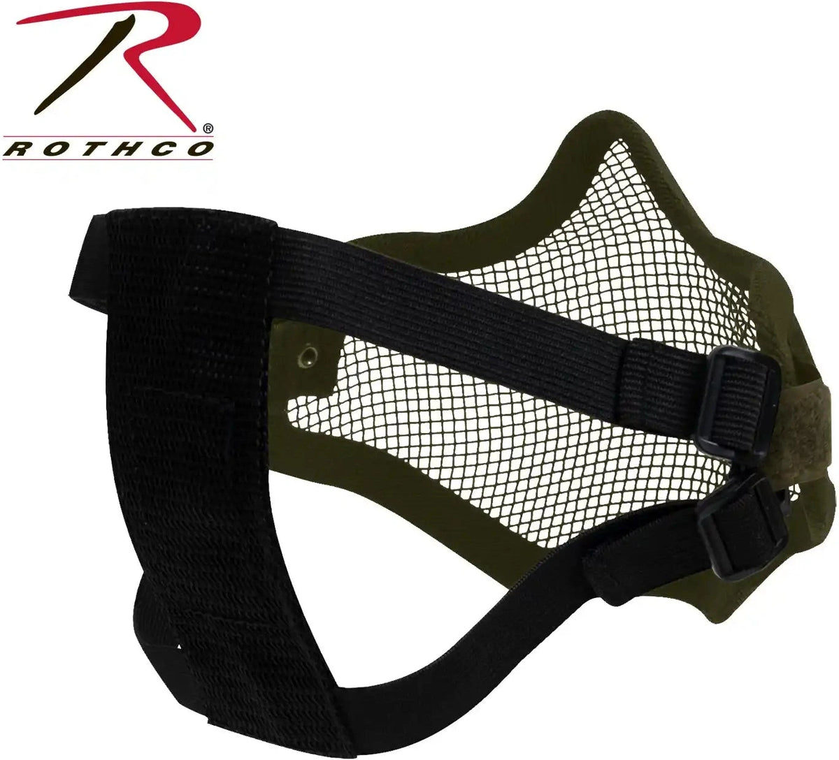 Steel Half Face Tactical Mask Black Skull