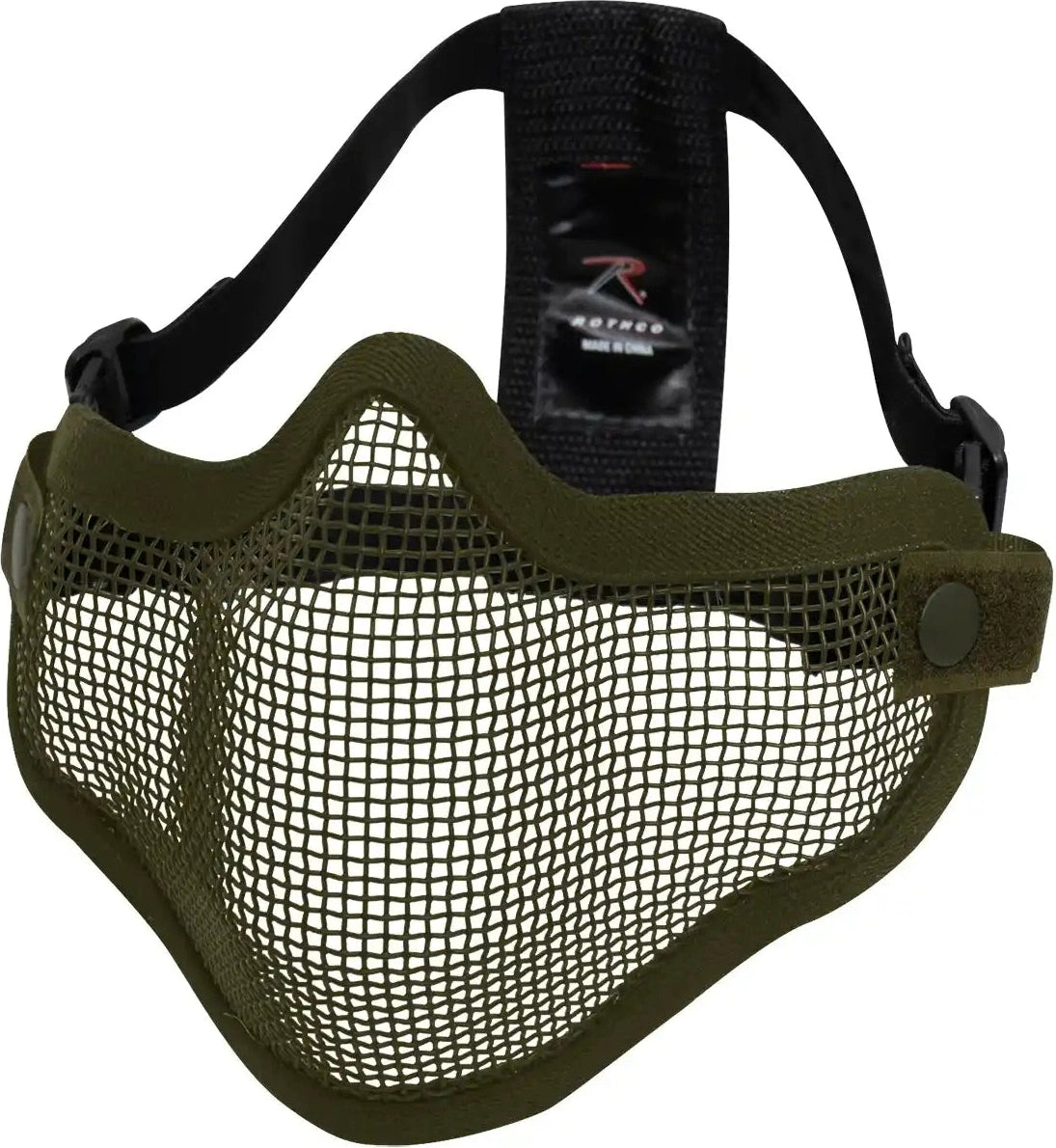 Steel Half Face Tactical Mask Black Skull