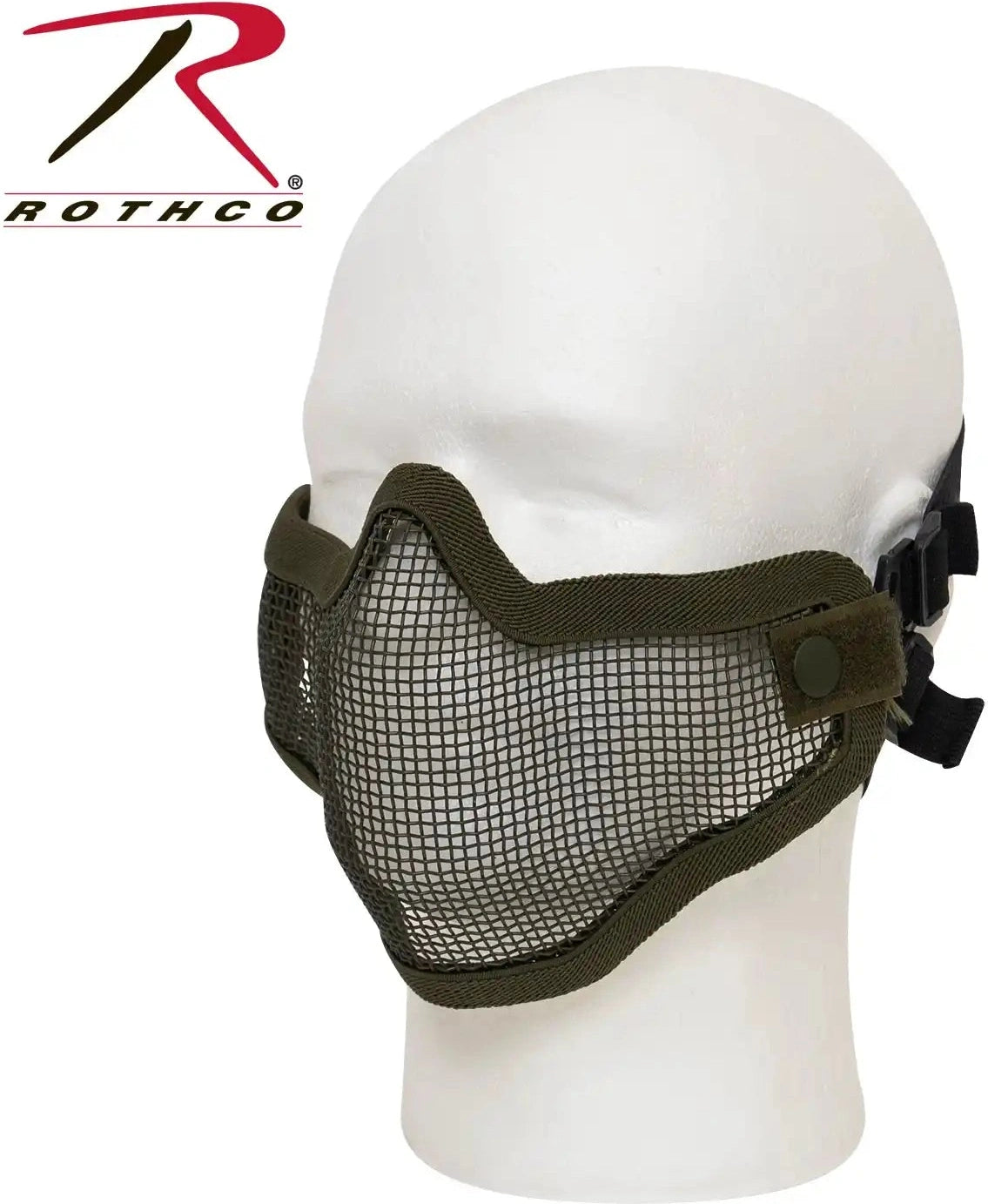 Steel Half Face Tactical Mask Black Skull