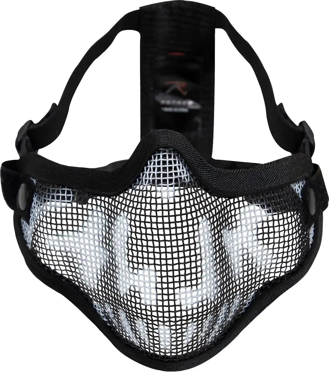 Steel Half Face Tactical Mask Black Skull