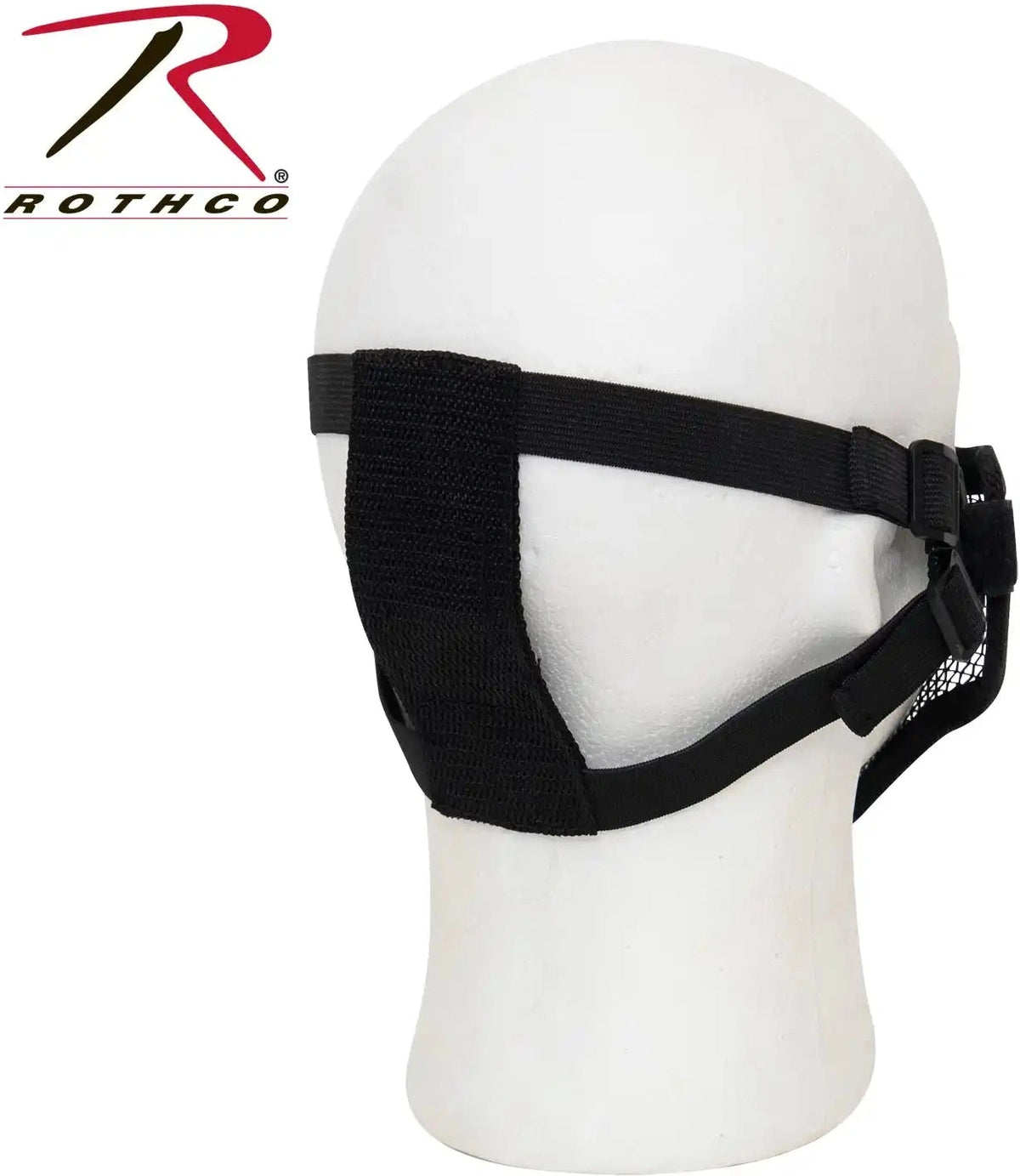 Steel Half Face Tactical Mask Black Skull