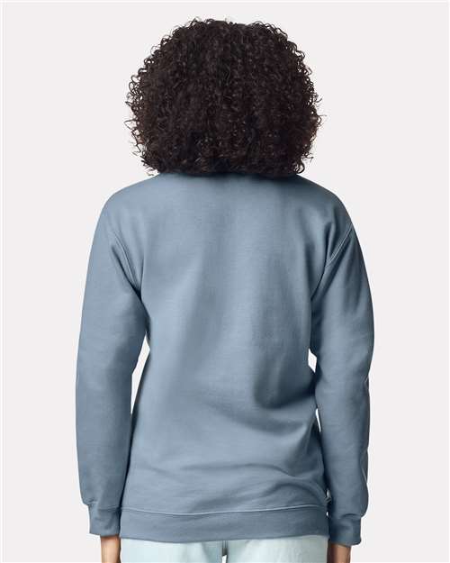 Stone Blue Softstyle® Midweight 1/4 Zip Sweatshirt - SF008