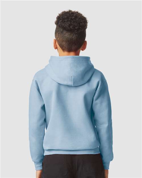 Stone Blue Softstyle® Youth Midweight Hooded Sweatshirt - SF500B
