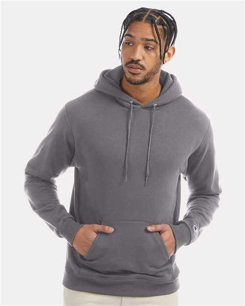 Stone Grey Powerblend® Hooded Sweatshirt - S700
