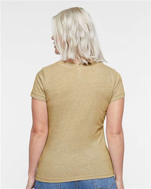 Stone Melange Women's Harborside Mélange V-Neck Tee - 3591