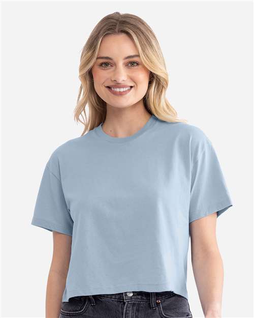 Stonewash Denim Women's Ideal Crop Top - 1580