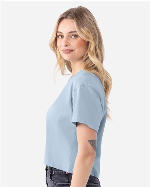 Stonewash Denim Women's Ideal Crop Top - 1580