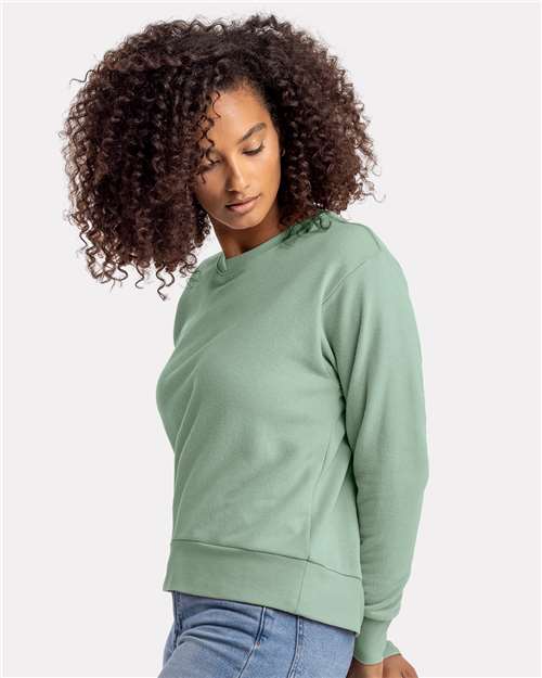 Stonewash Green Women's Laguna Sueded Sweatshirt - 9084