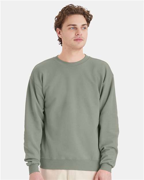 Stonewashed Green Ecosmart® Crewneck Sweatshirt - P160