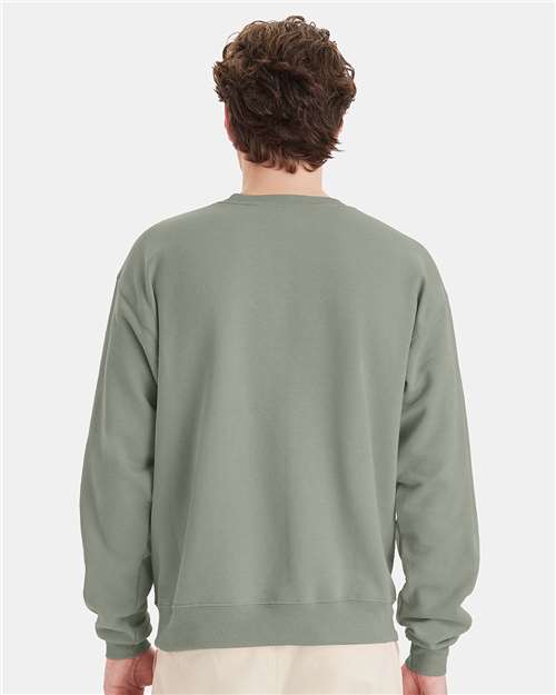 Stonewashed Green Ecosmart® Crewneck Sweatshirt - P160