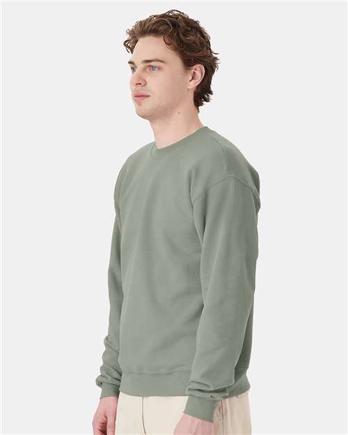 Stonewashed Green Ecosmart® Crewneck Sweatshirt - P160