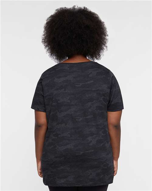 Storm Camo Curvy Collection Women's Fine Jersey Tee - 3816