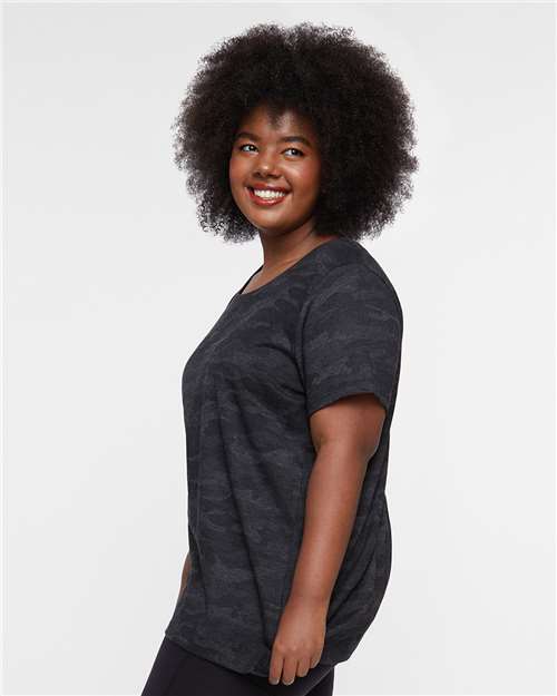 Storm Camo Curvy Collection Women's Fine Jersey Tee - 3816