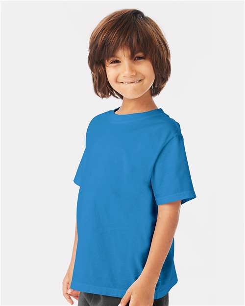 Summer Sky Blue Garment-Dyed Youth T-Shirt - GDH175